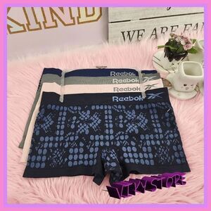 💖 NWT REEBOK 4 Pack Seamless Boy Shorts Large Intimates #7237 💖